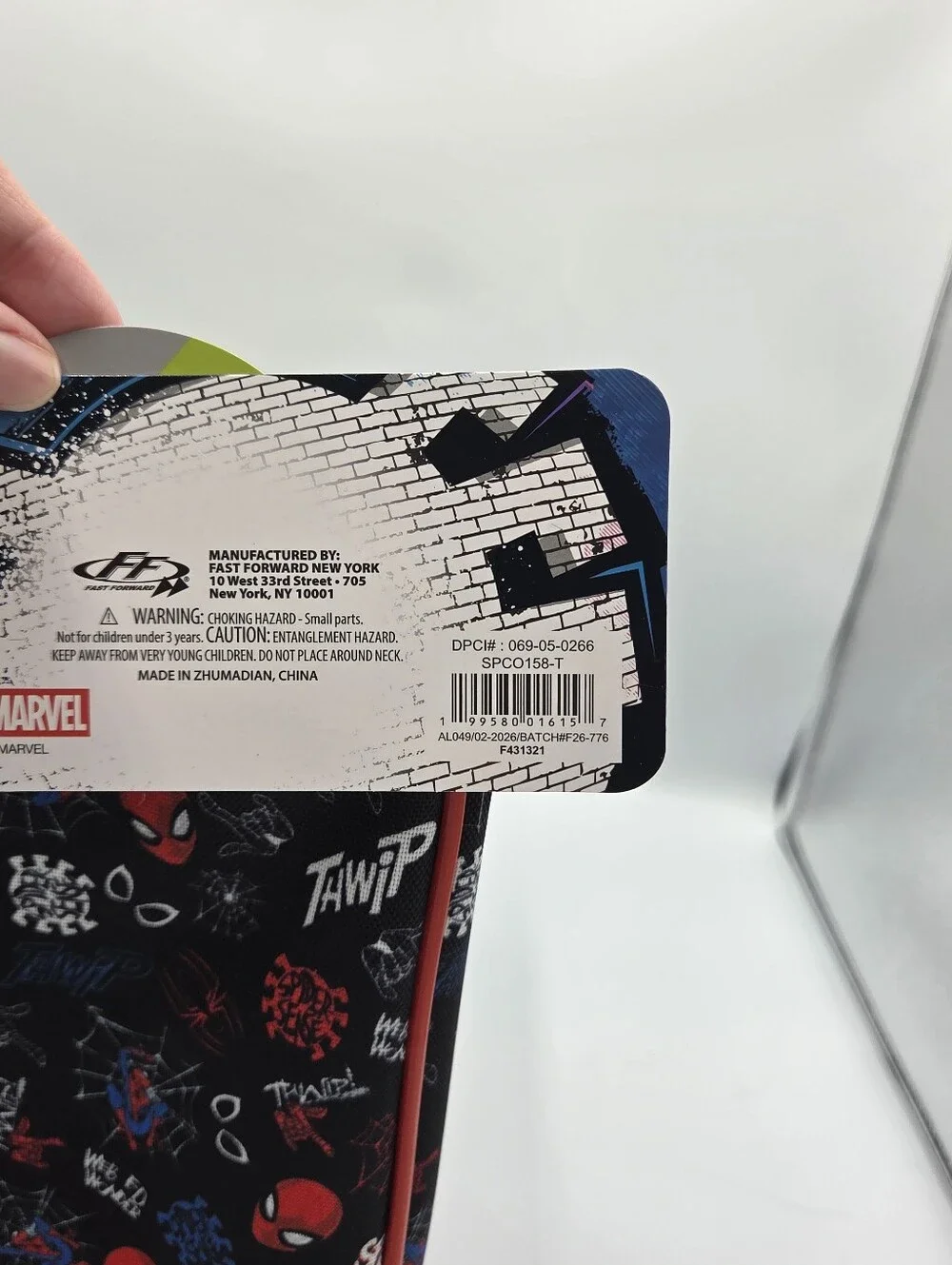 Spiderman 3D Mask Kids Lunch Bag - Red & Black Nwt